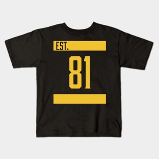 Est 81 Yellow Kids T-Shirt